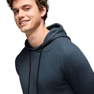 NWT Men's PrAna L ST Waffled Touchstone Hoodie in Stormy Night Heather